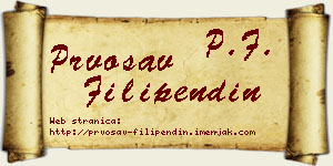 Prvosav Filipendin vizit kartica